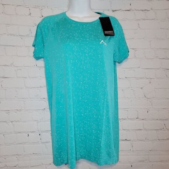 Women's Seamless Dry Active Workout Tee Large - Picture 1 of 5